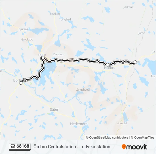 68168 Bus Line Map