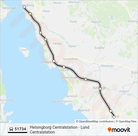 51734 Bus Line Map