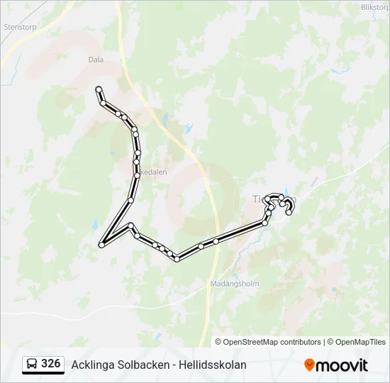 326 Bus Line Map
