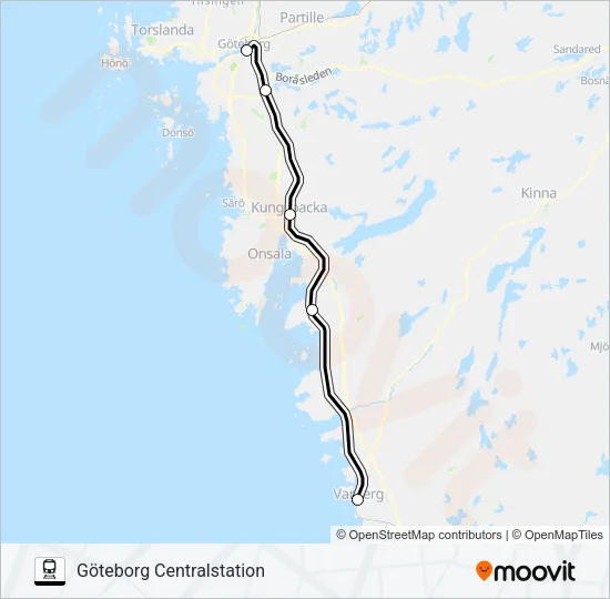 ÖRESUNDSTÅG  Line Map