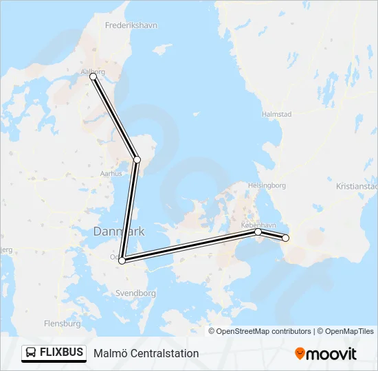 FLIXBUS Bus Line Map