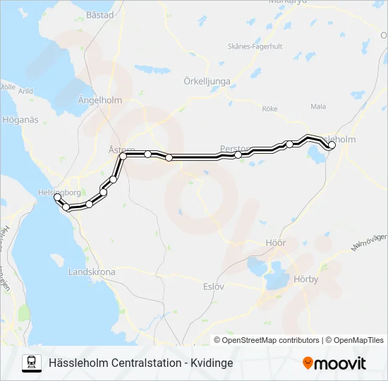 PÅGATÅGEN  Line Map