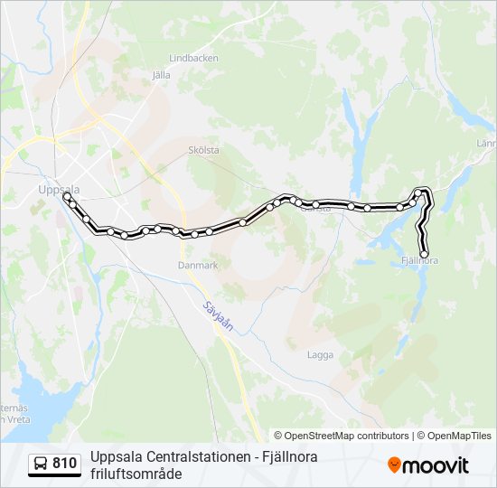 810 bus Line Map