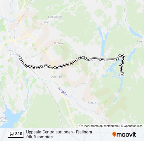 810 bus Line Map