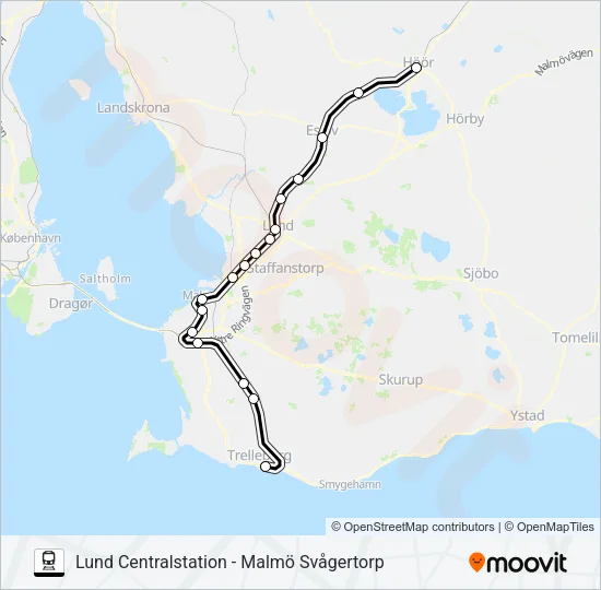 PÅGATÅGEN  Line Map