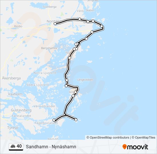 40 ferry Line Map