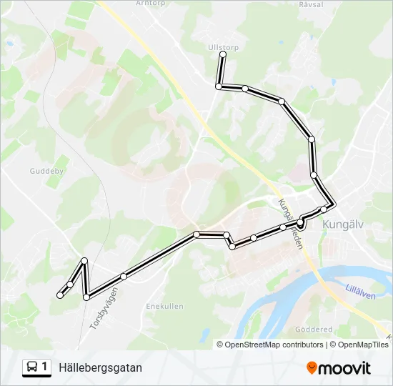 1 Bus Line Map