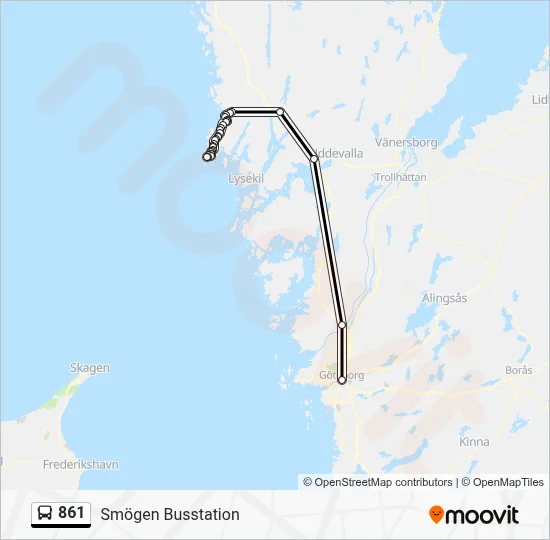 861 Route: Schedules, Stops & Maps - Smögen Busstation (Updated)