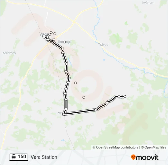 150 Cable Car Line Map