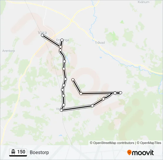 150 Cable Car Line Map