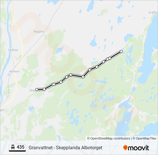 435 cable car Line Map