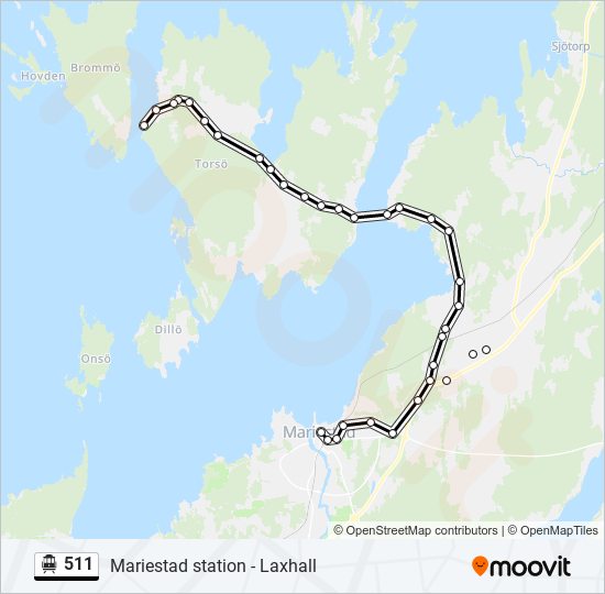 511 cable car Line Map