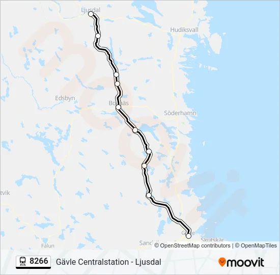 8266 Train Line Map