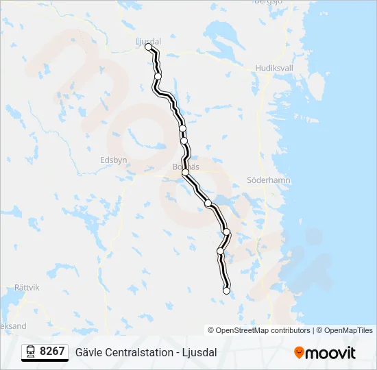8267 Train Line Map
