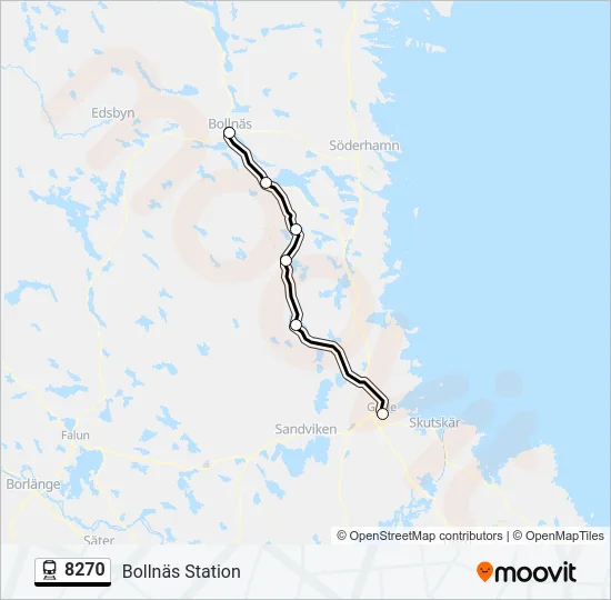 8270 Train Line Map