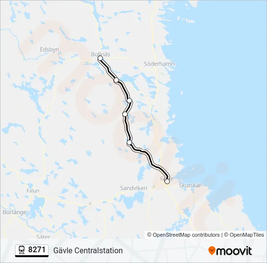 8271 Train Line Map