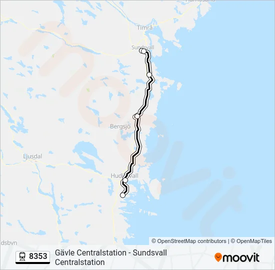 8353 Train Line Map