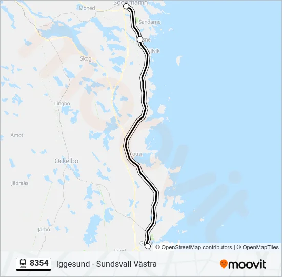 8354 Train Line Map