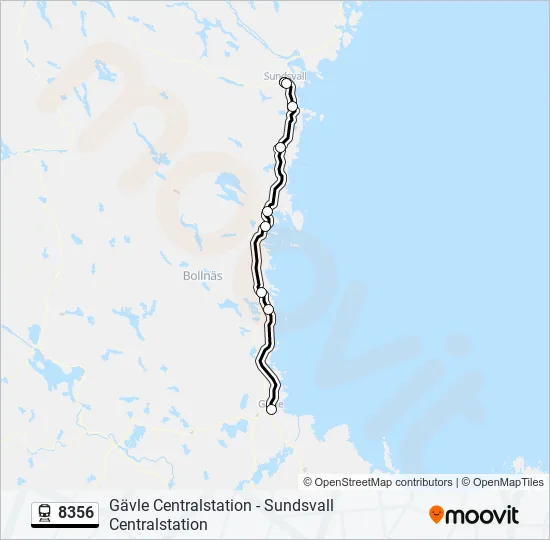8356 Train Line Map