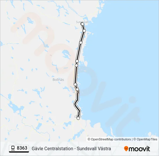 8363 Train Line Map