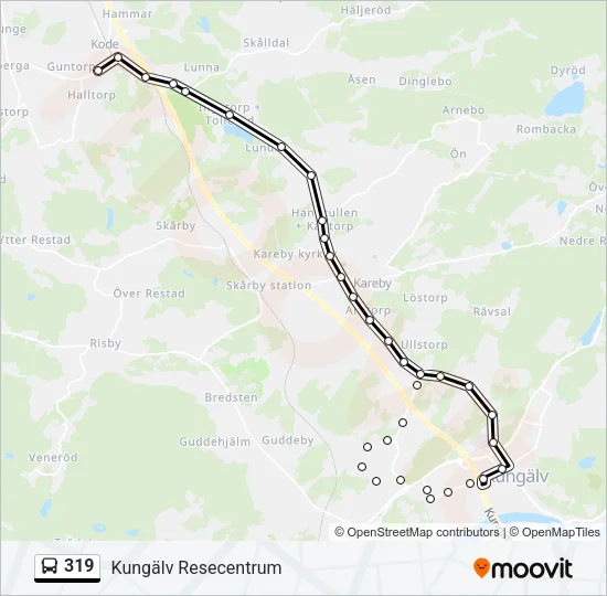 319 Bus Line Map