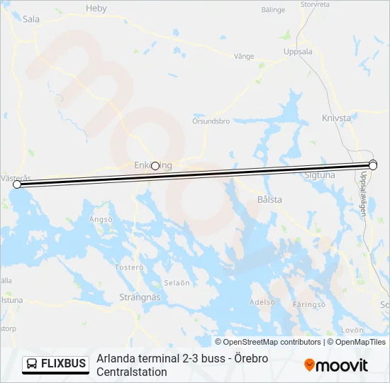 FLIXBUS Bus Line Map