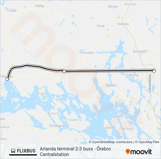 FLIXBUS Bus Line Map