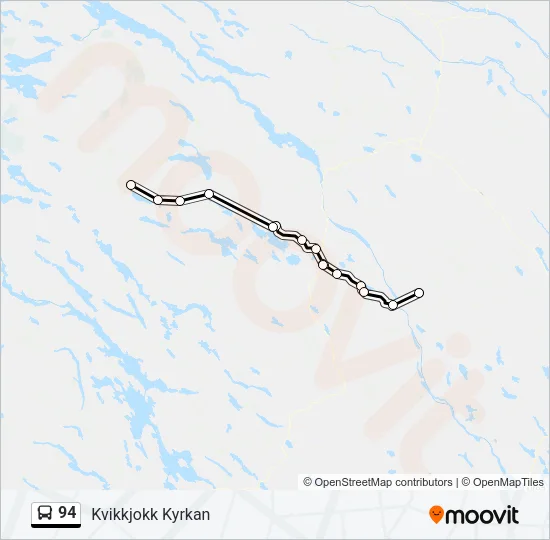 94 Bus Line Map