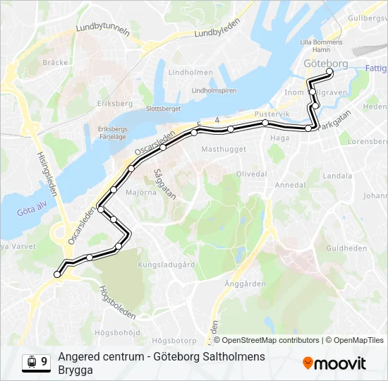 9 Light Rail Line Map
