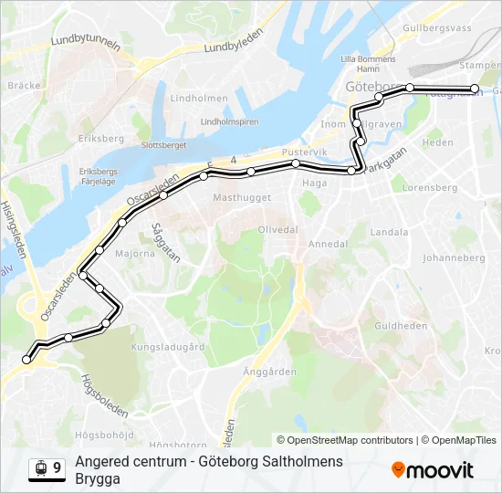 9 Light Rail Line Map
