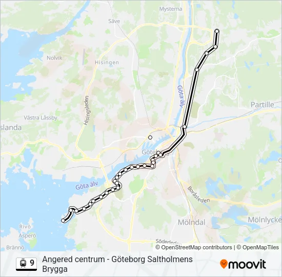 9 Light Rail Line Map