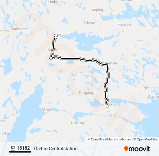 18182 train Line Map