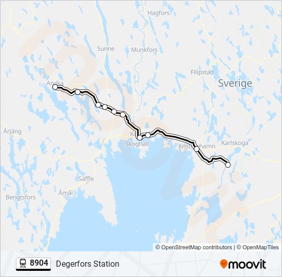 8904 train Line Map