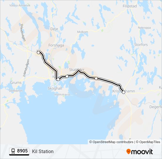 8905 train Line Map