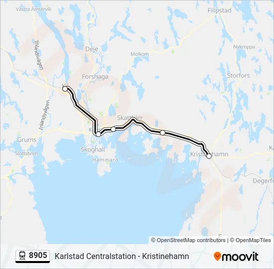 8905 Train Line Map