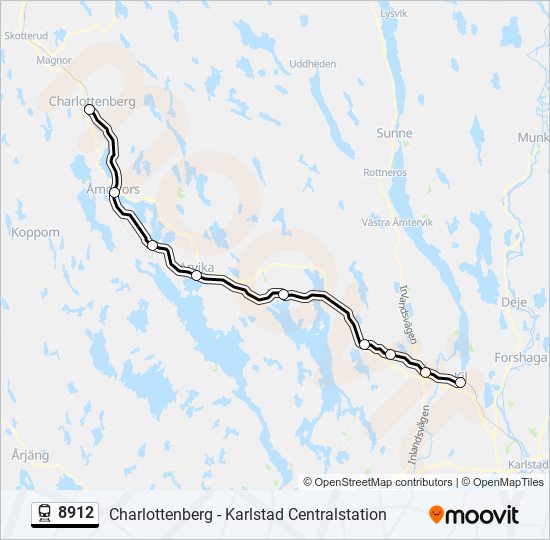 8912 train Line Map