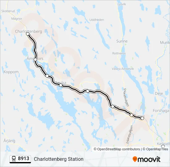 8913 Train Line Map