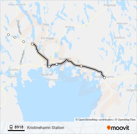 8918 train Line Map