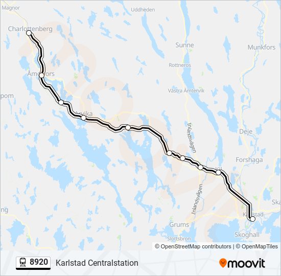 8920 train Line Map