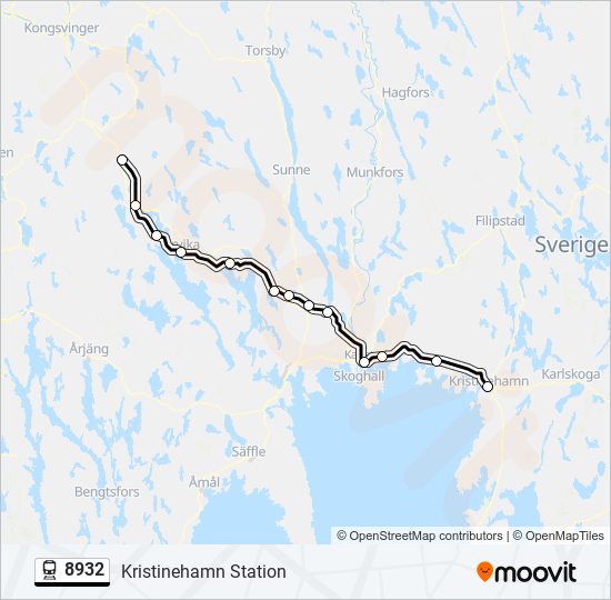 8932 train Line Map