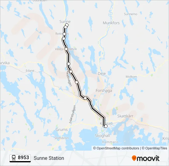 8953 Train Line Map