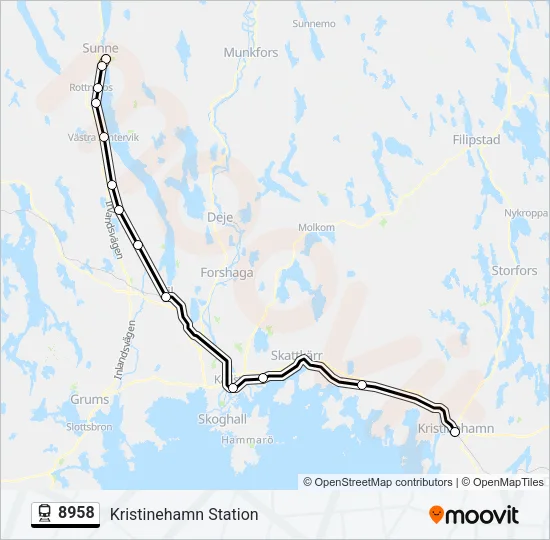8958 Train Line Map
