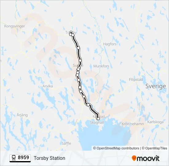 8959 Train Line Map