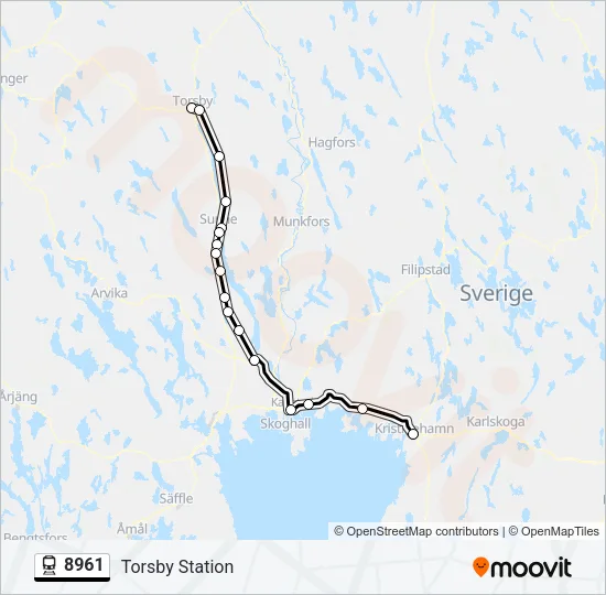8961 Train Line Map