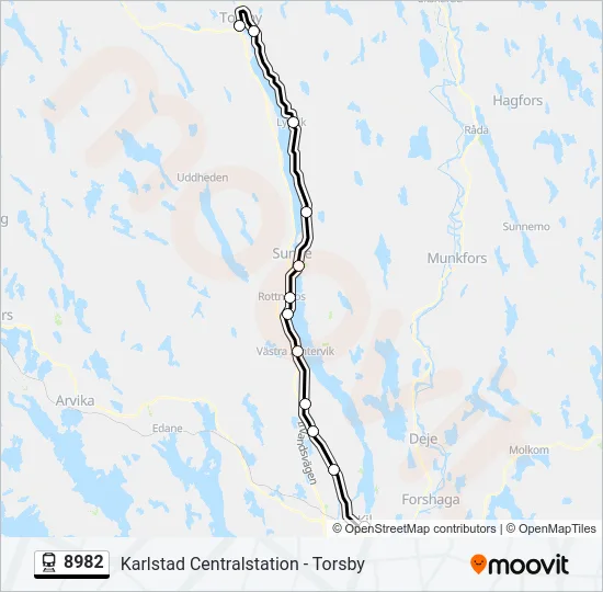 8982 Train Line Map