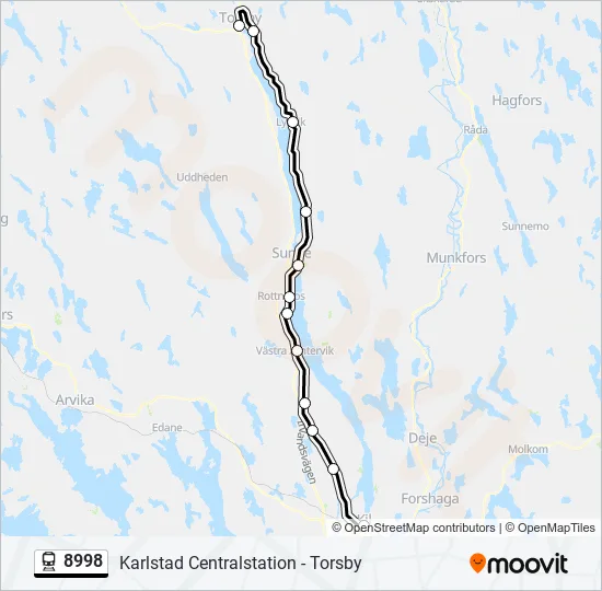 8998 Train Line Map