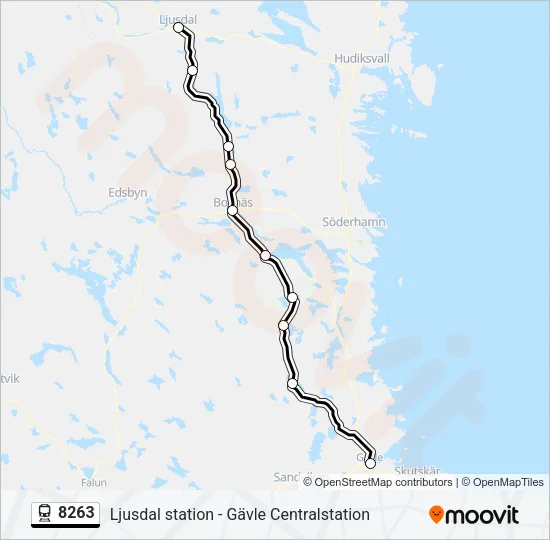 8263 Train Line Map