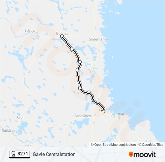 8271 train Line Map