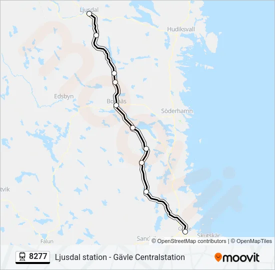 8277 Train Line Map