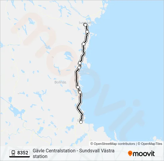8352 Train Line Map